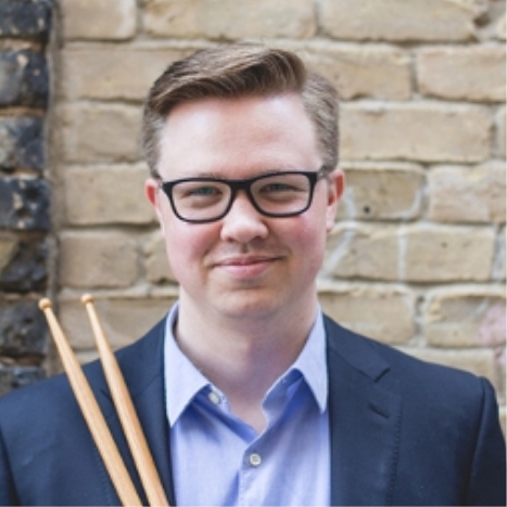 Bjorn holding drum sticks
