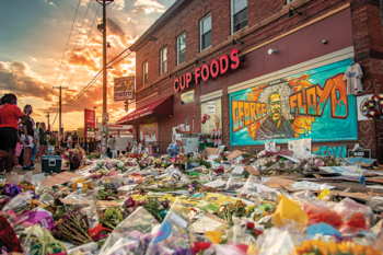 George Floyd Tributes Outside Cup Foods in Minneapolis