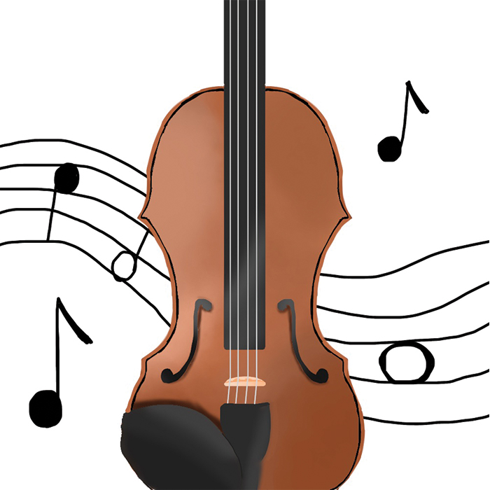 Graphic of a violin