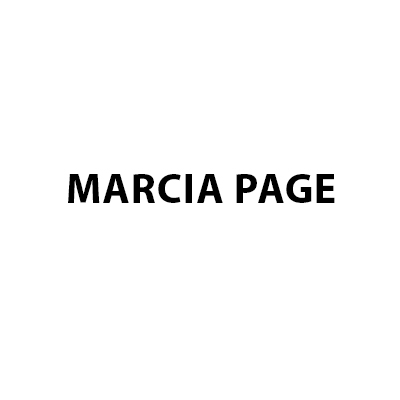 Marcia Page in all capital letters