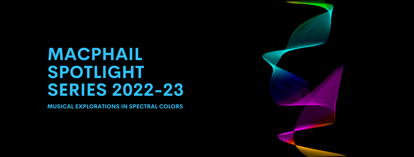spectral color ribbon with text