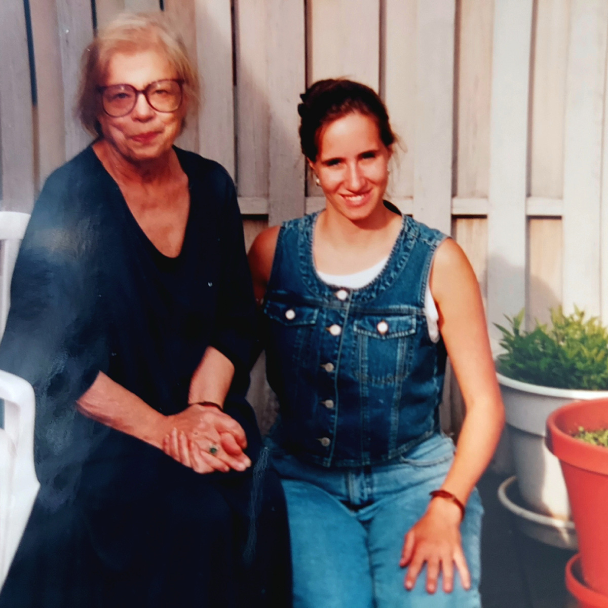 Alexandra Sapan and her grandmother, Phryne