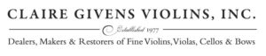 Claire Givens Violins, inc. wordmark