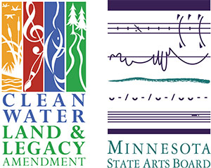 Logos for Clean Water Land & Legacy Amendment and for Minnesota State Arts Board