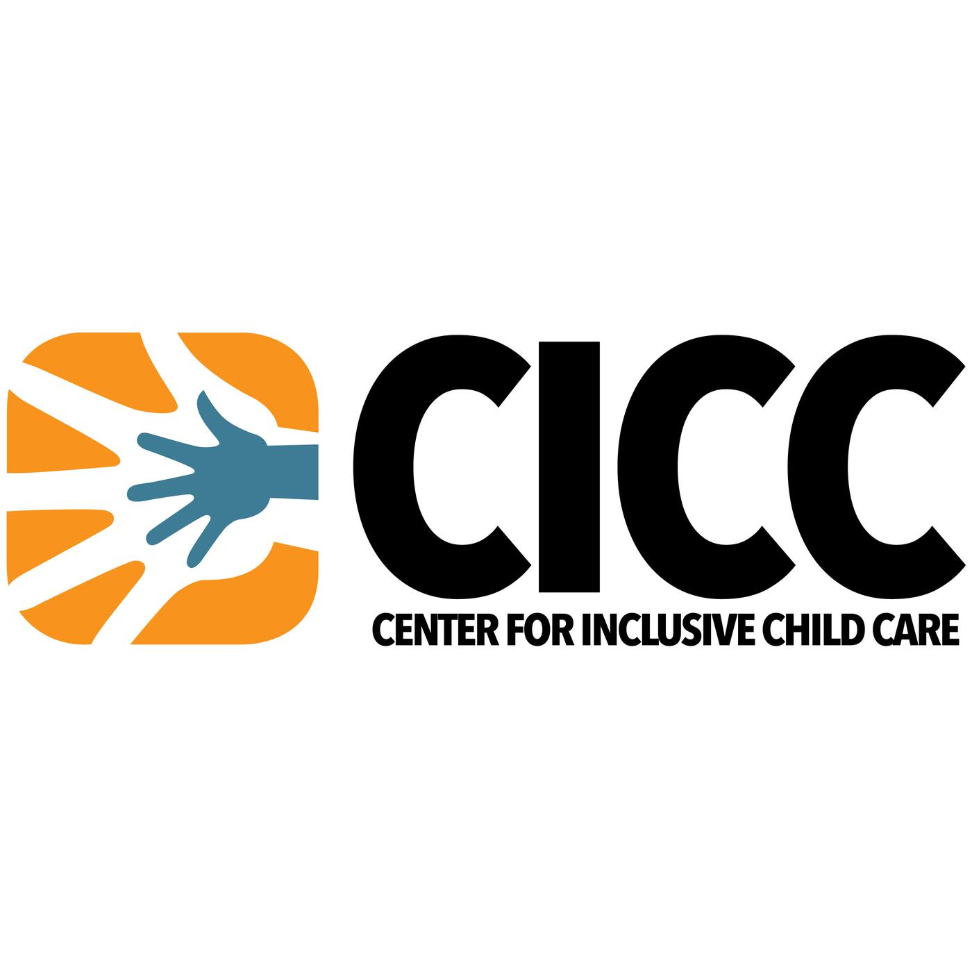 Center for Inclusive Child Care Logo. Large hand with a smaller hand inside.