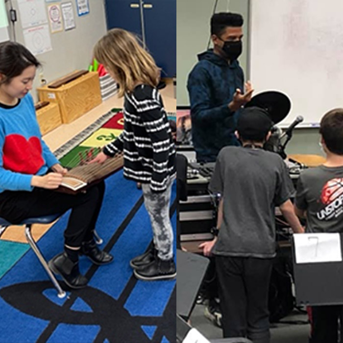 Children learning in classroom