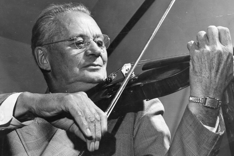 Founder William MacPhail playing violin