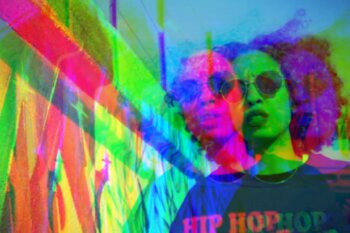 photo of woman with hip hop tshirt